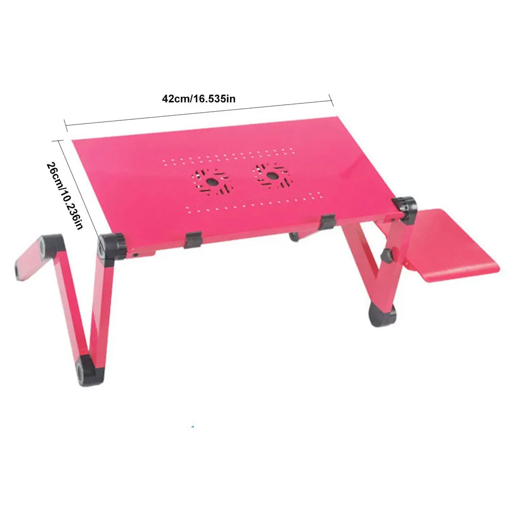 

Laptop Desk Magnesium Alloy ABS With Dual Fans Collapsible No Installation Required One Second Lock Place Your Laptop