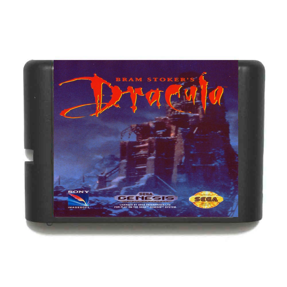 Английский с Брэмом стокером 16 бит MD карточная игра для Sega игры Mega Drive Genesis |