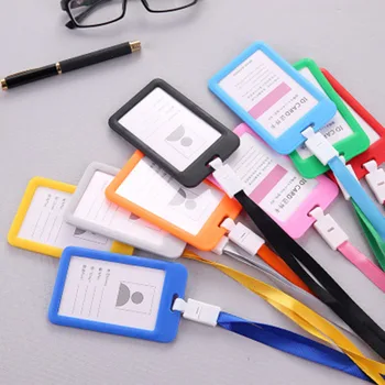 

Men Women Bank Credit Card Holder Wallet Card Holder ID Name Work Card Holder For Student Card Cover Business Case Badge Bag
