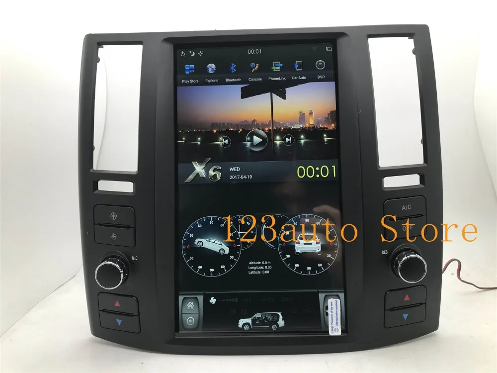 11,8 ''Tesla стиль Android 8,1 автомобильный DVD gps плеер для Infiniti FX FX25 FX35 FX45 2004-2008 радио 4 Гб ram 32 ГБ rom Авто ips