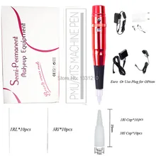 Swiss Queit Motor Dermografo micropigmentawi+ 20 Agulhas+ 20 Ponteiras брови, подводка, губы машинка для татуажа