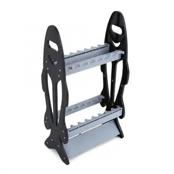

Durable Lightweight Fish Rod Pole Holder Double Side Stand Organizer Rack For 16 Rod DY For Fishing Accessories