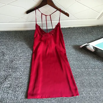 

Women's Sexy Nightdress Lingerie Pajamas Sexy Top Sling Pajamas Sexy Nightwear Sleeveless Sleepwear Underwear Nightgowns W5