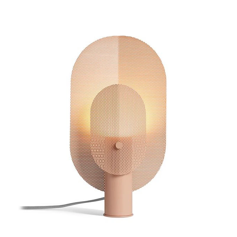 

Originality Grid Desk Lamp Designer A Living Room Decoration Model Between Arts Desk Study Bedside Pink Colour Desk Lamp