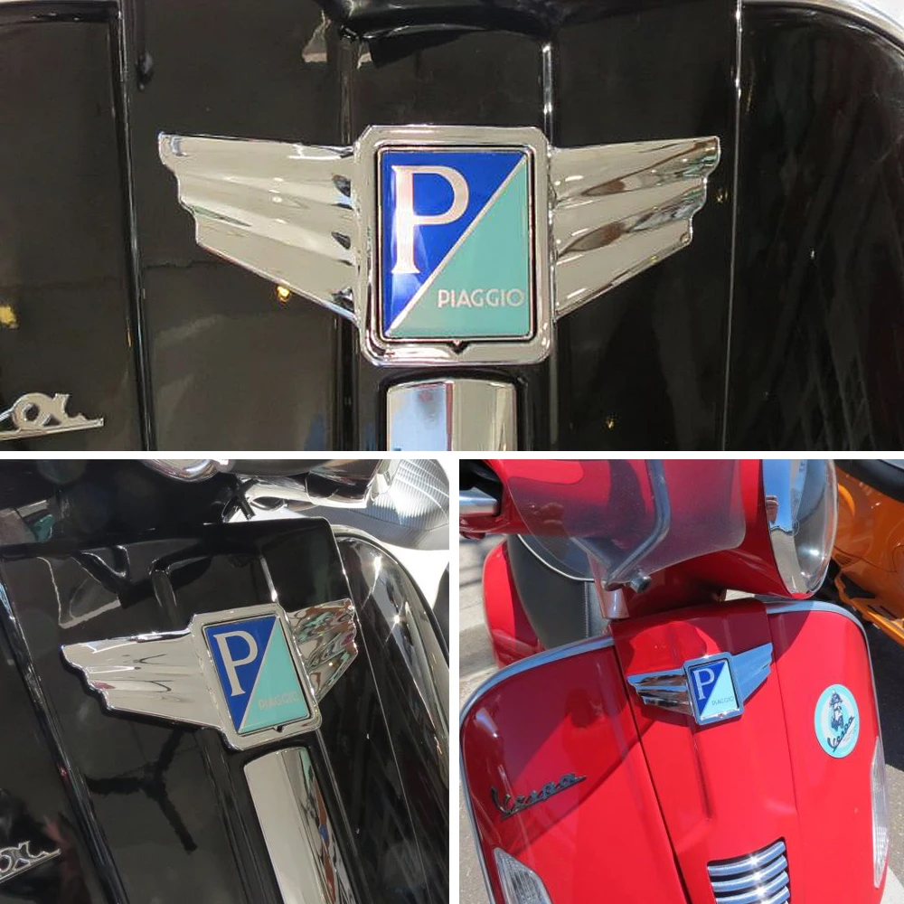 Чехол для мотоцикла с хромированными крыльями и логотипом для Piaggio Vespa S 50 2009- S 150 2008-2009