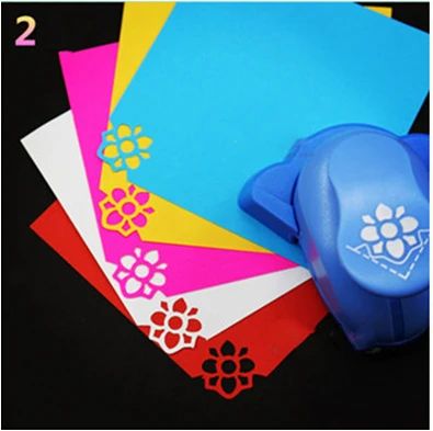 number 2 1 шт. креативная бумажная карточка фото DIY ремесло цветок форма Угловой дырокол, деловая бумажная карточка дырокол офисные канцелярские принадлежности - Цвет: number 2