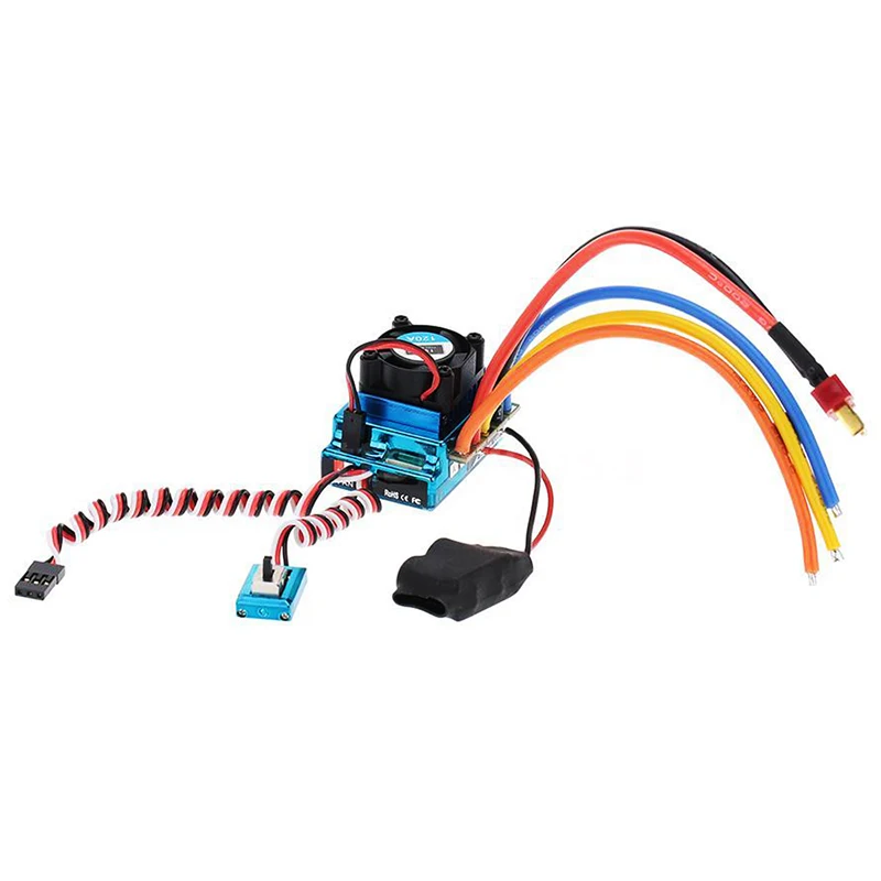 120A сенсорный бесщеточный контроллер скорости ESC для RC 1/8 1/10 1/12 автомобильный