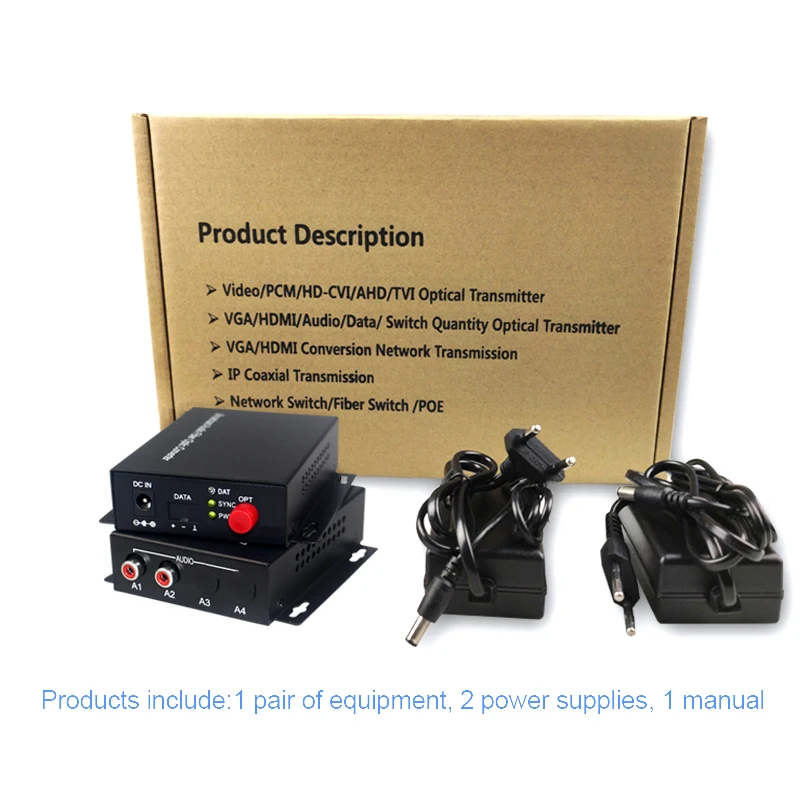 HDMI-video-audio-over-fiber-converter-extender-with-3G-transfer-rate-Uncompressed-HDMI-lossless-transmission-with