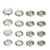 50sets Silver Metal Brass Pearl Prong Snap Buttons, Press Studs Fasteners, Baby Romper Buckle, Clothes Bag Sewing diy 1
