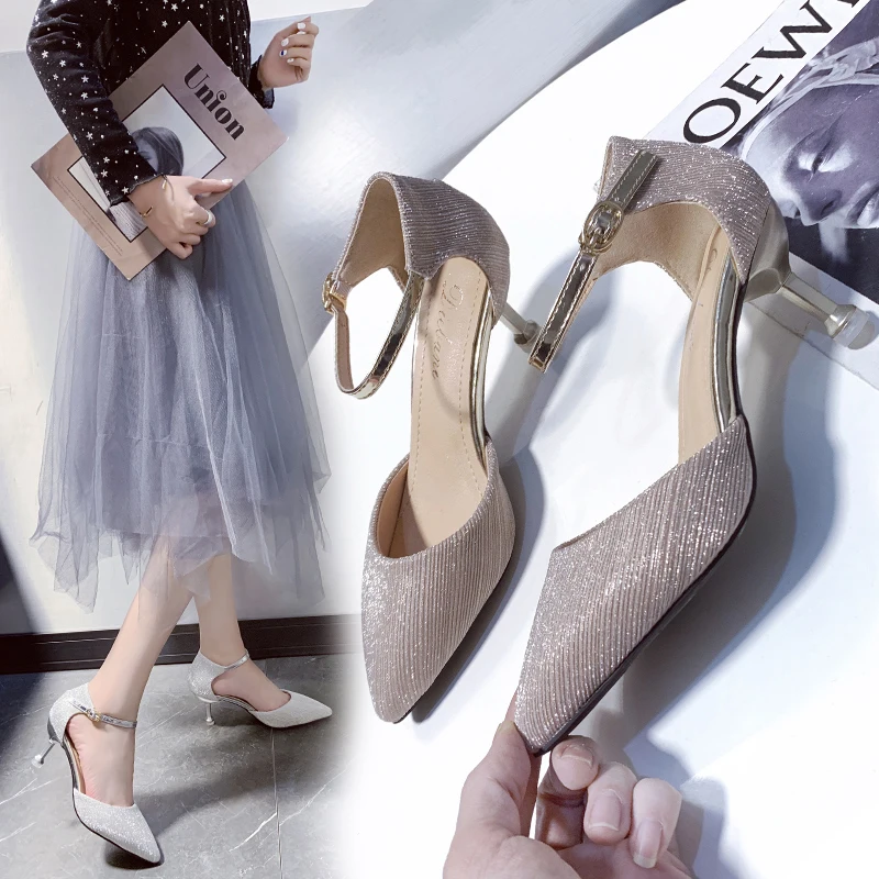 Большие размеры 34 43 женская свадебная обувь туфли лодочки с ремешком на