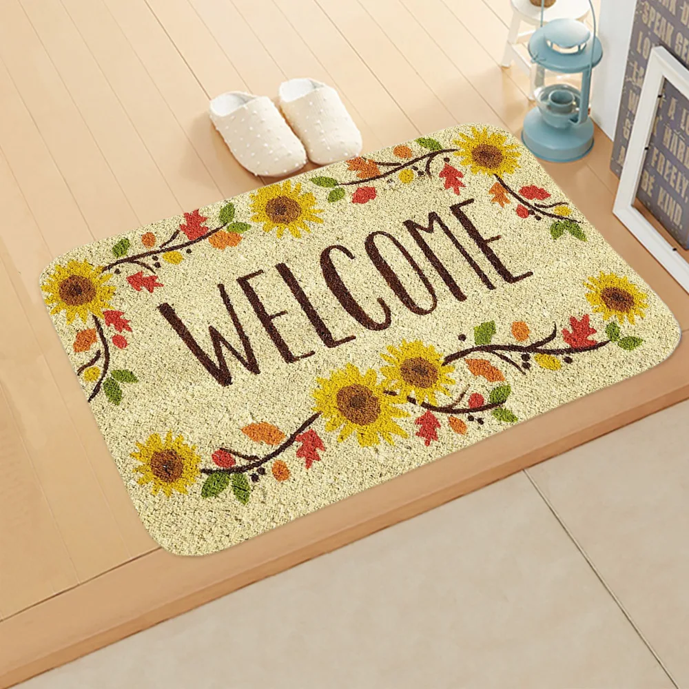 

Front Door Mat Waterproof Anti Slip Carpet Bedroom Kitchen Entrance Doormats Machine Washable Home Decor