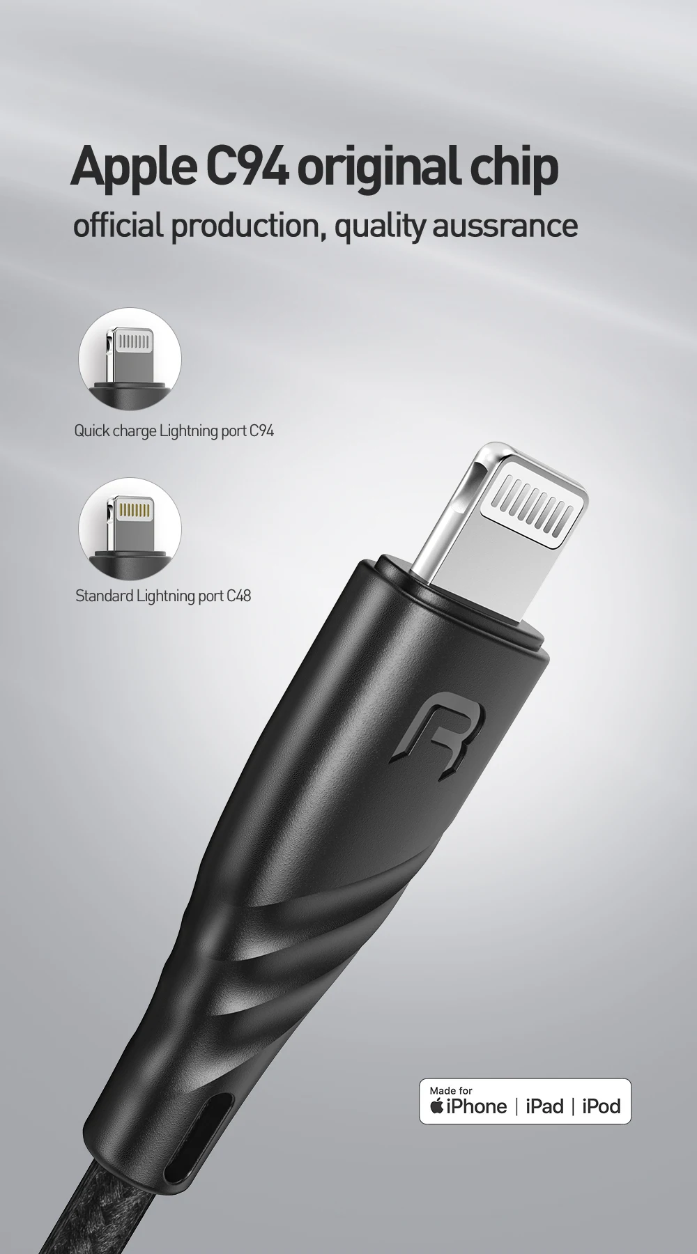 MFI usb type c для lightning зарядный кабель для iPhone xs xr 8 7 6s plus 5 apple ipad pro быстрое зарядное устройство pd кабель 2 м короткий