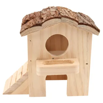 

1Pc Funny Hamster Creative Wood Sleeping House Hamster House for Sleeping