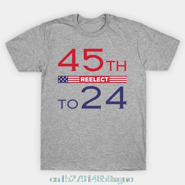 Напечатанная 4524 Футболка-Pro Trump 2020 рубашка-Reelect 45 President Мужская футболка хлопковая
