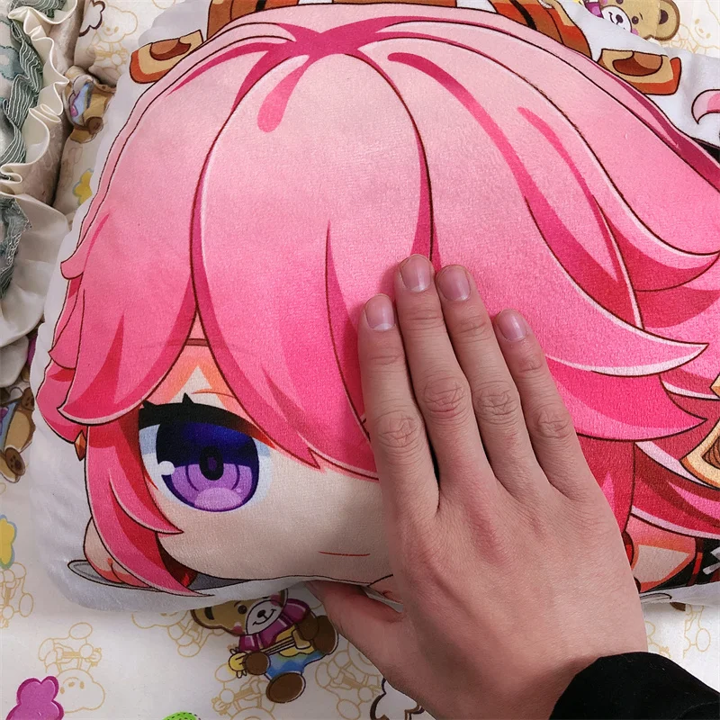 Anime Genshin Impact Yae Guuji Yae Miko Plush Pillow Doll Dakimakura Kawaii Cartoon Cosplay Accessories plush toy,plush doll