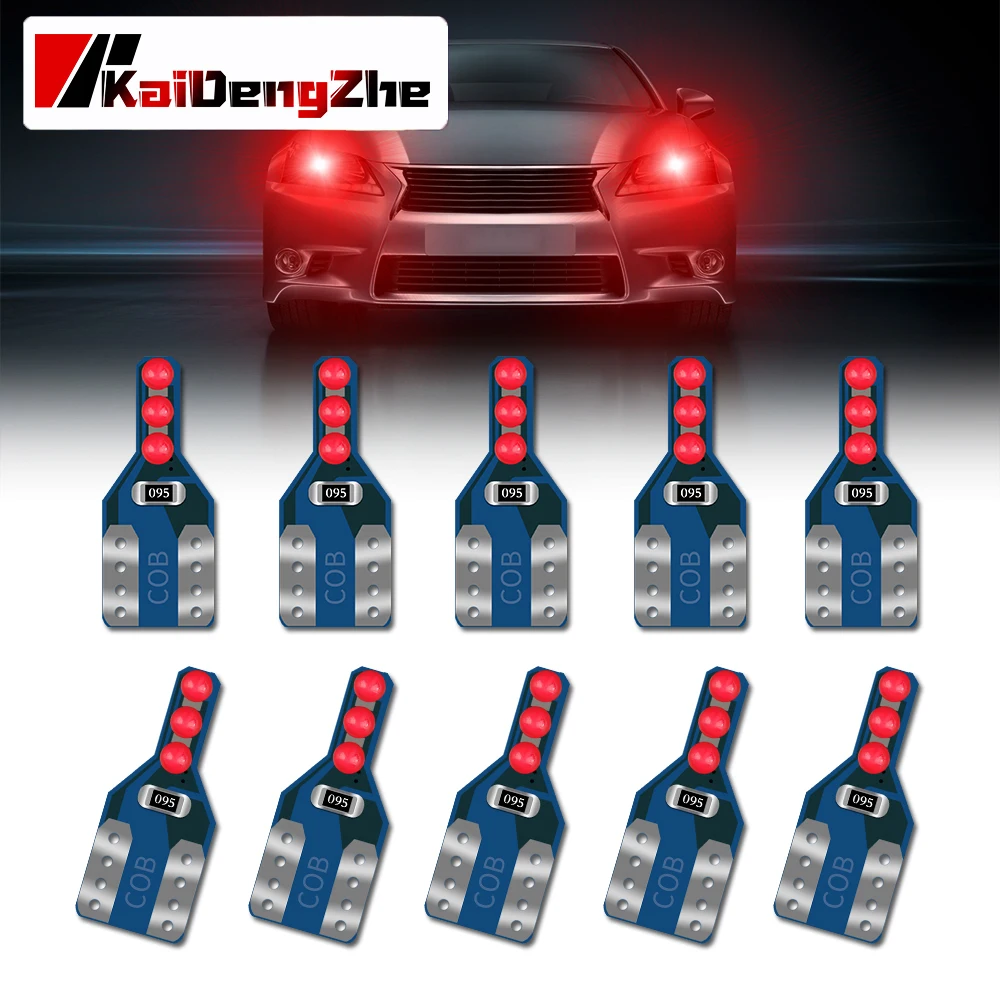 

10PCS T10 W5W High Quality 6 Led Car Turn Side Light Marker Lamp WY5W 501 168 192 Auto Wedge Parking Bulb License Plate Lights