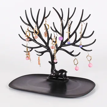 

Creative gifts tree storage jewelry rack jewelry necklace earrings ring deer display rack branch jewelry storage rack