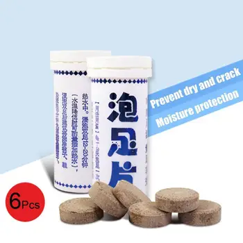 

6PCS Anti-Swelling Foot SPA Ginger Foot Soak Effervescent Tablets Relief Athlete's Foot Skin Cracking Psoriasis Peeling