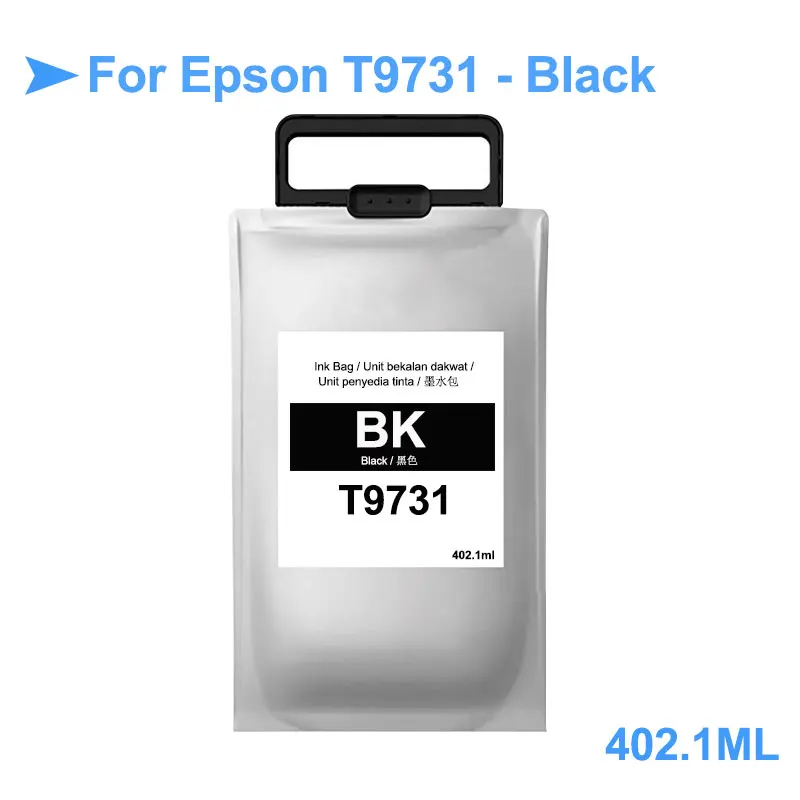 T9731 XL T9731-T9734 пигмент чернильная коробка с чип для Epson рабочей силы Pro Epson WF-C869Ra PX-S7070S M7070FX принтер - Цвет: 1 Bag - Black
