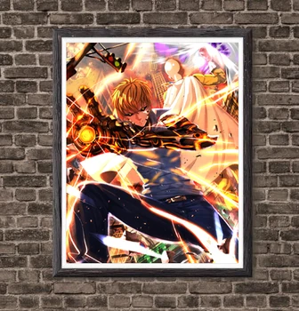 

Genos X Saitama Legend of Hero Cool Anime Fan Art Prints Poster for Kids Bedroom Decoration,8 x 10 Inches,Ready To Hang