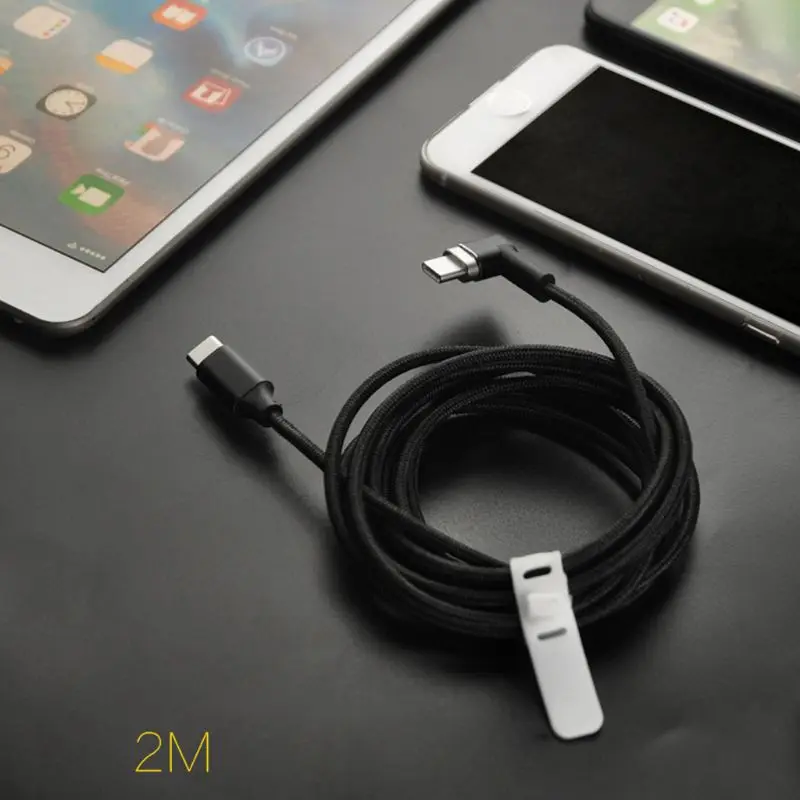 90 градусов 4.3A 87 Вт USB C к type C Магнитный кабель для Macbook huawei Matebook Xiaomi ноутбук мобильный телефон Быстрая зарядка PD магнит