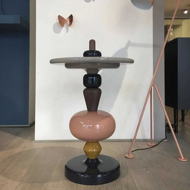 Чайный столик Calabash на палочках Штабелируемый боковой для офиса Маленький