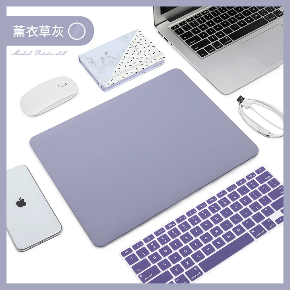 Macaron Cream Texture PC Laptop Notebook Case Bag With Keyboard Cover For Macbook Air Pro 11 12 13 14 15 16 Retina M1 Touch Bar