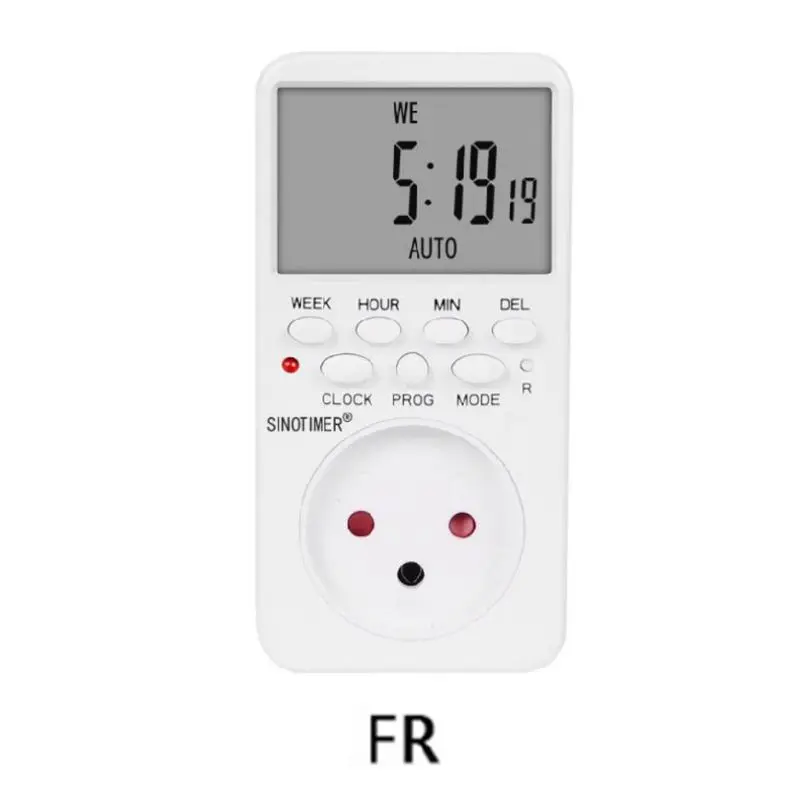 Electronic Digital Timer Socket AC230V Time Relay Programmable EU/US/UK/BR/IT