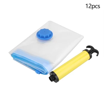 

Vacuum Compressed Space Saving Storage Bags With Hand Pump Clothes Travel Organizer Vacuum Compression Storage Bag