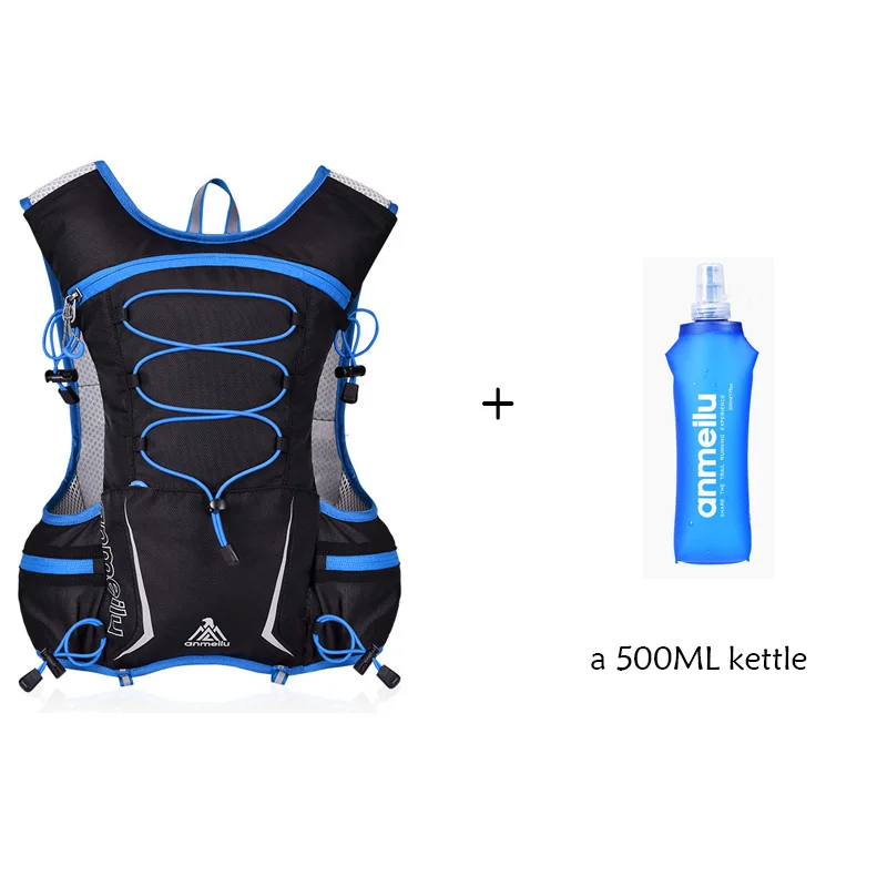 blue 2 5L сумка для бега, для велоспорта, для пеших прогулок, спортивные сумки для мужчин и женщин, сумка для воды с чайником, водонепроницаемая, устойчивая к разрывам, марафонский жилет - Цвет: blue 2