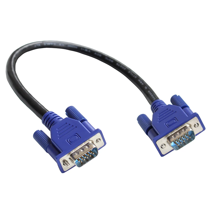 25 см HD15Pin VGA D-Sub короткий видео кабель мужчин и мужчин M/M мужчин и женщин RGB для монитора