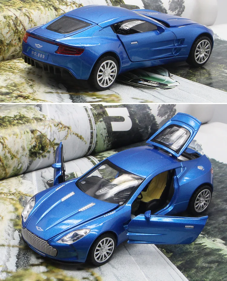 Aston Martin 1: 32 сплав модели игрушечный автомобиль Детский звук и светильник игрушка