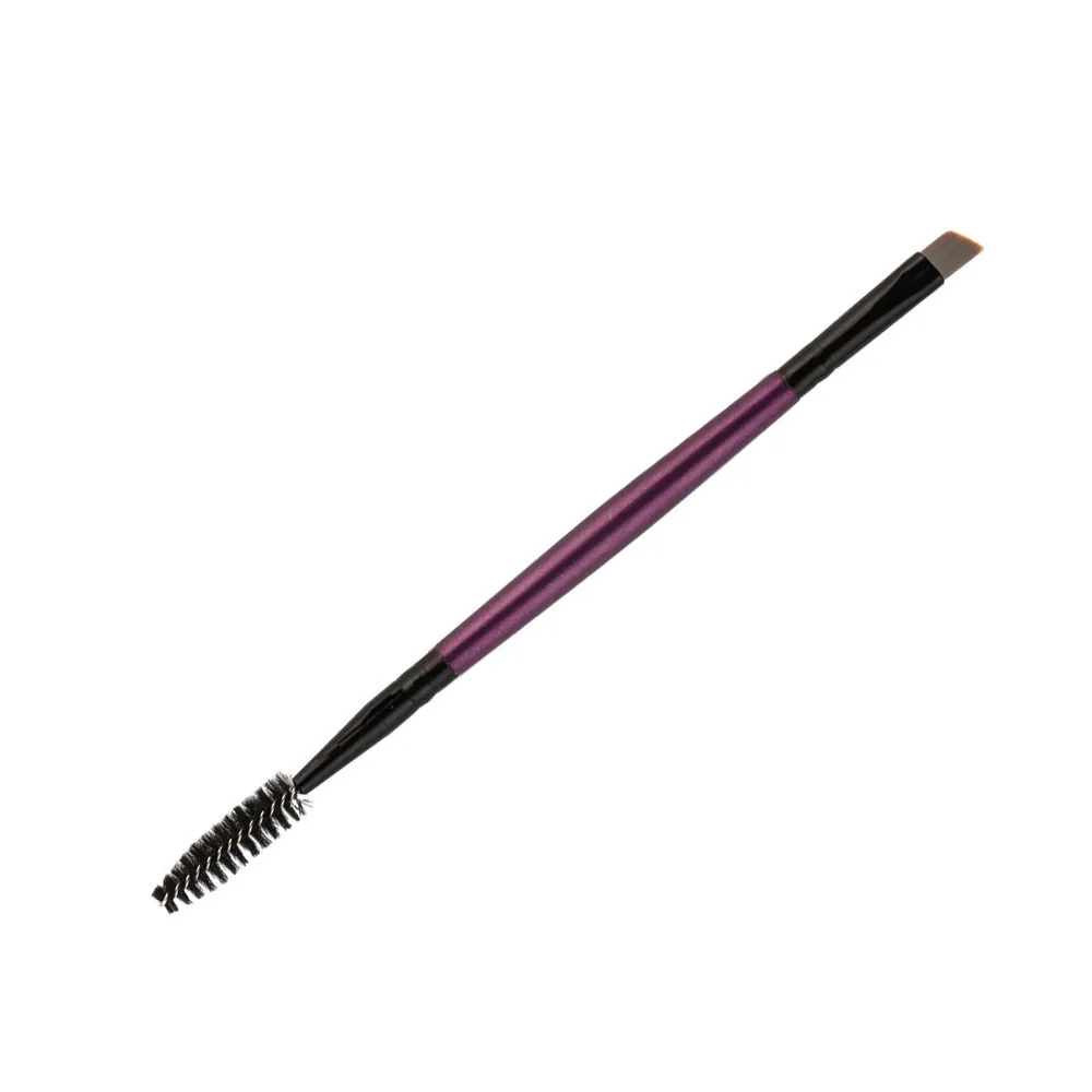 1 кисть для ПК Duo Brow Кисть для макияжа с деревянной ручкой двухсторонние плоские Угловые кисти для бровей