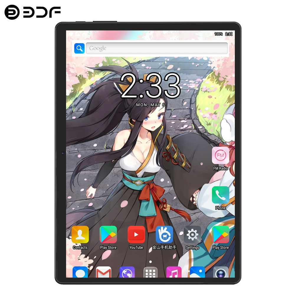 BDF Phablet 10,1, планшет, сенсорный экран, Android 7,0, четыре ядра, Tab, 4 ГБ/64 Гб Камера, МП, WiFi, 10 дюймов, планшетный ПК, 4G LTE Pro Pc