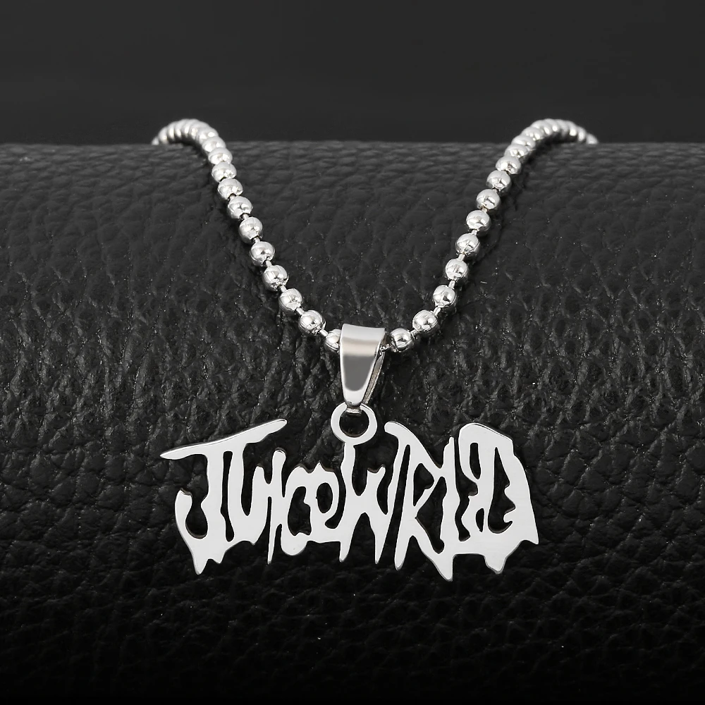 Ожерелье с подвеской JUICE Wrld из нержавеющей стали цепочка в виде буквы рэпера