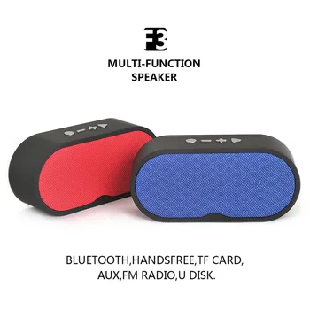 

F3 Portable Bluetooth Speaker Wireless Player Linen Design Subwoofer Loudspeakers Audio With Mic Support TF Card Usb For Phone