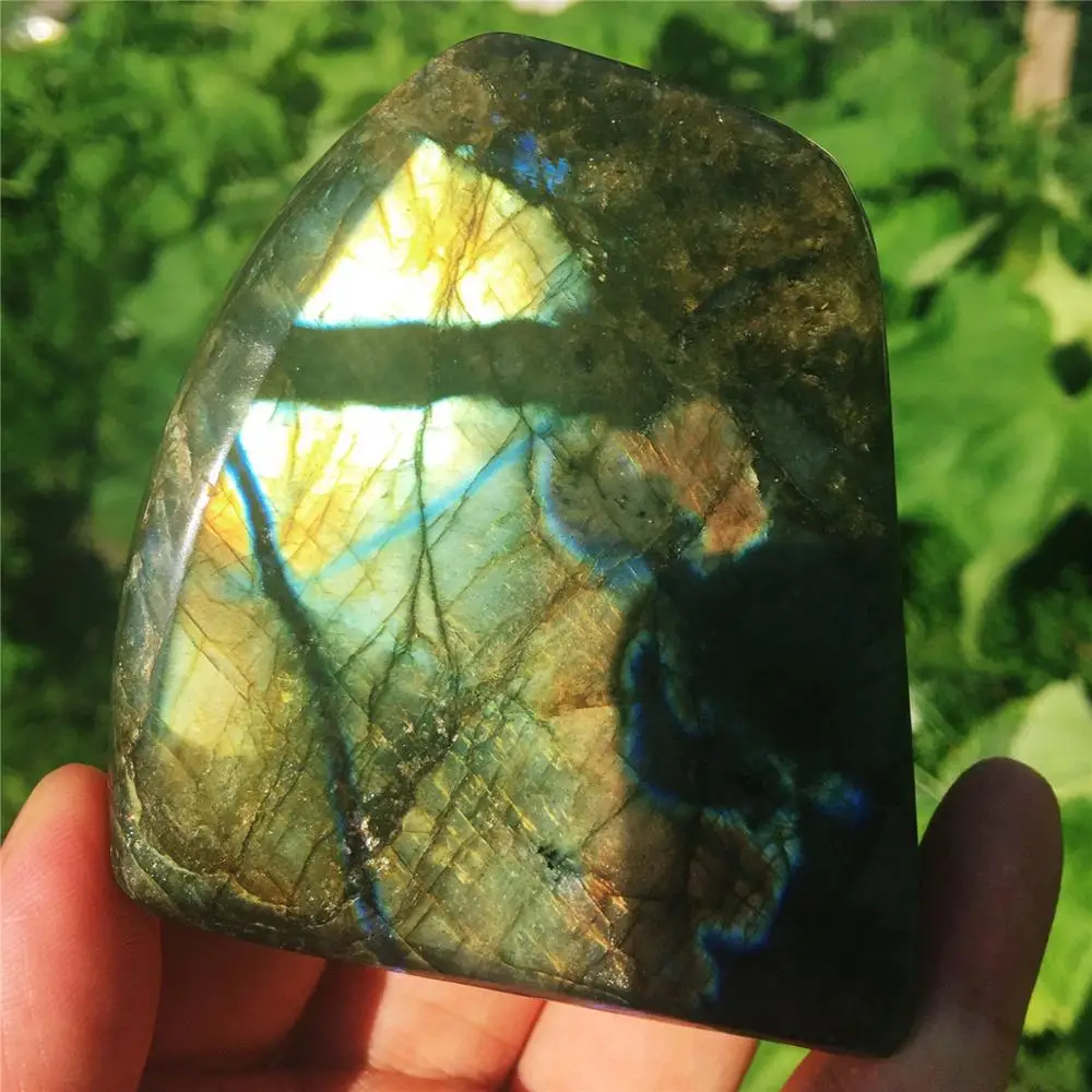 

Polished crystal moonstone original gem jewelry quartz labrador stone crafts beautiful crystal decorative stone