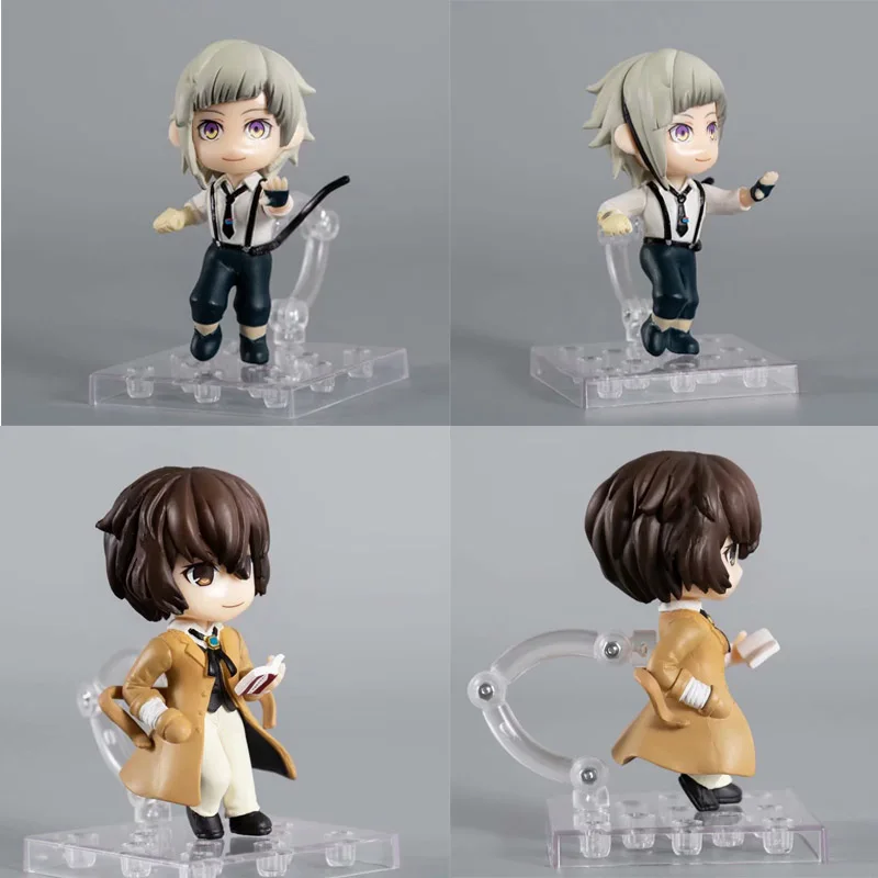 

Dazai Osamu Stray Dogs Mini Toy 2pcs/set Atsushi Nakajima PVC Action Figures Brinquedos