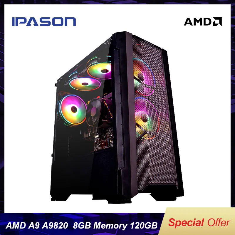 Консоль для ПК игр с поддержкой Windows Лидер продаж A9 9820 8 ядерный APU R7 350