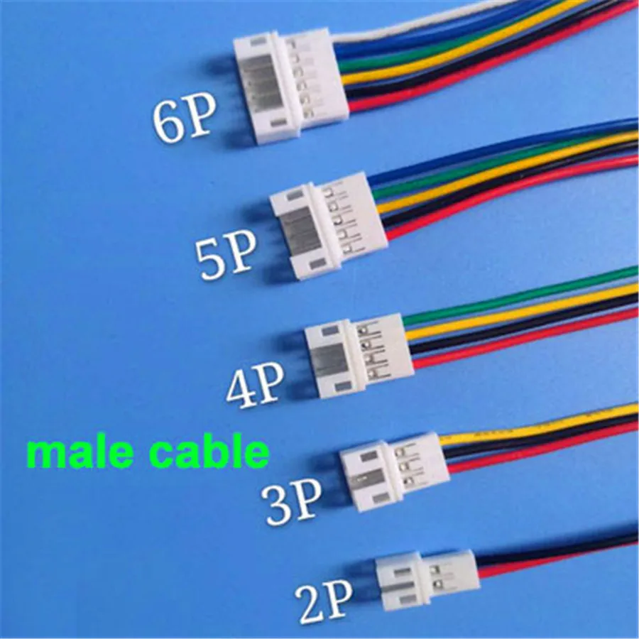 Details about   Micro Male Female Plug Connector Wire Cables JST PH 2.0 2P 3P 4P 5P 6PIN 10Pair 