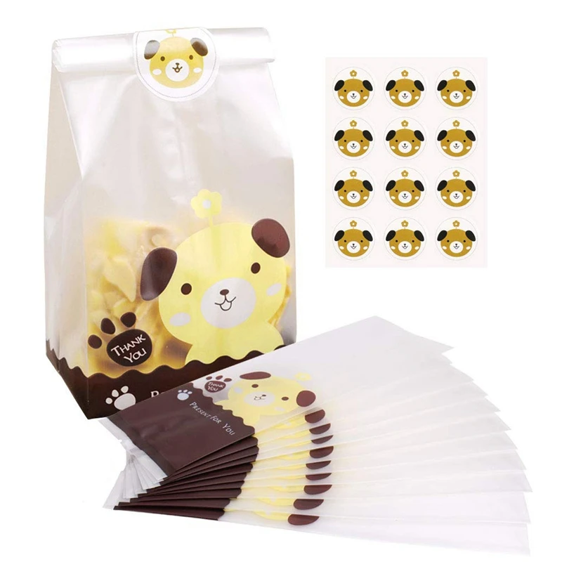 Пасхальные сладкие пакеты 100 шт многоразовые пластиковые бисквитные для печенья