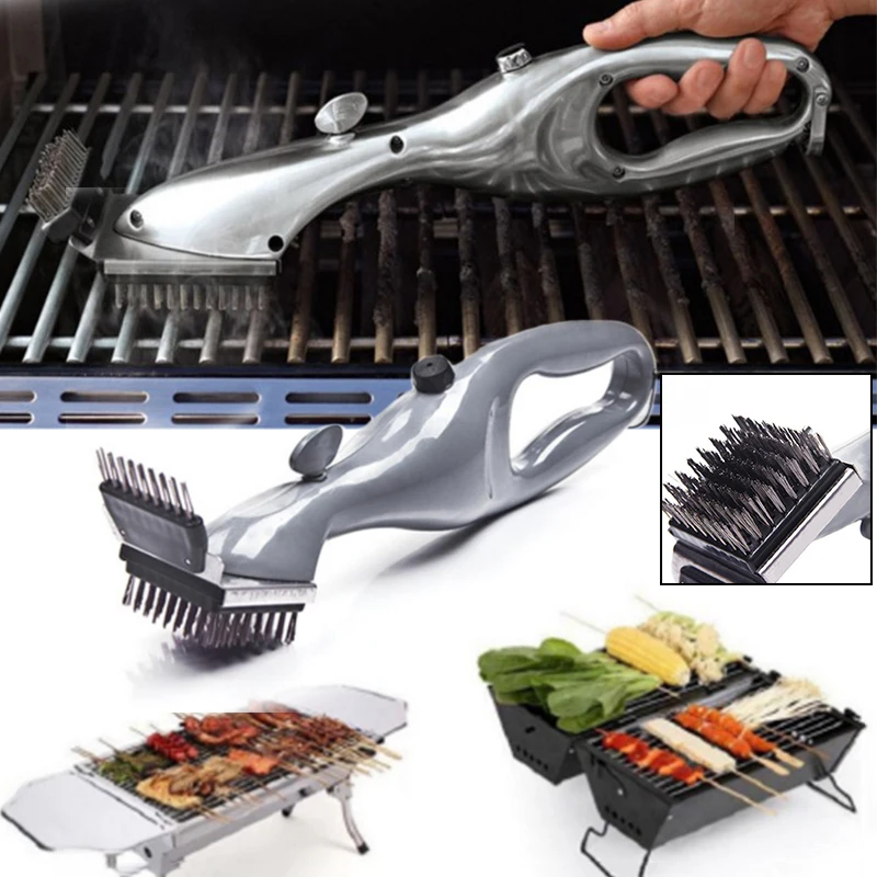 Barbecue Stainless Steel BBQ Cleaning Brush Churrasco Outdoor Grill Cleaner with Power of Steam Bbq Accessories Cooking Tools