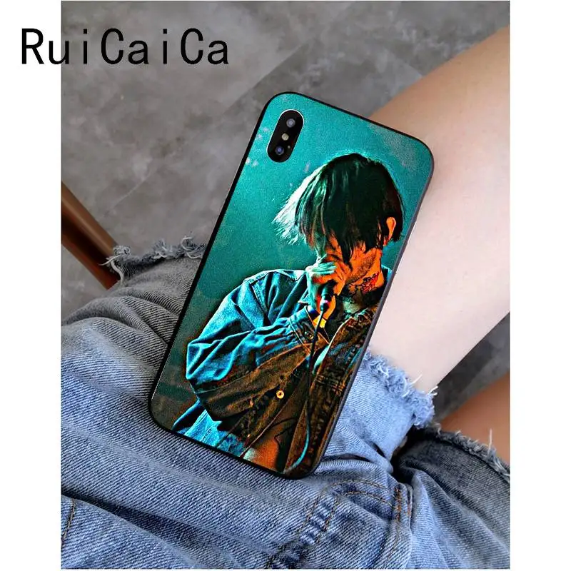 A10 RuiCaiCa Lil Peep Lil Bo Peep черный мягкий чехол для телефона для iPhone 8 7 6 6S Plus X XS MAX 5 5S SE XR 11 11pro 11promax - Цвет: A10