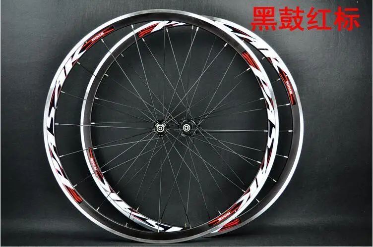 black hub red PASAK шоссейный велосипед 700C герметичный подшипник колесная 11/12 Скоростей на плоской подошве колеса велосипеда спицы C/V тормоза Сверхлегкий 1650 г обода 30 мм - Цвет: black hub red