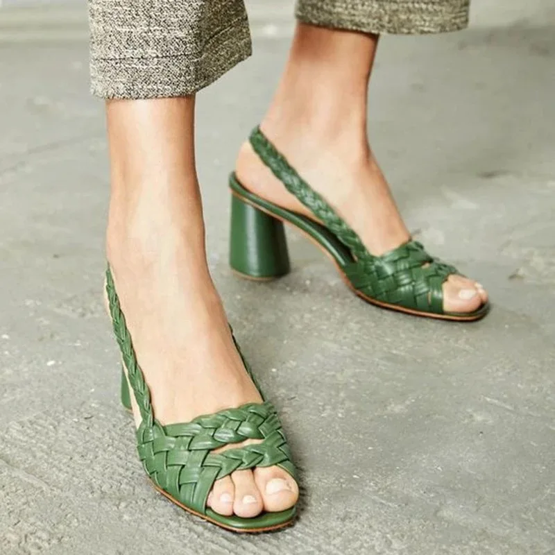 Летние женские сандалии-гладиаторы на высоком каблуке; женская обувь на платформе с открытым носком; пикантные римские сандалии на блочном каблуке; большие размеры; zapatos mujer