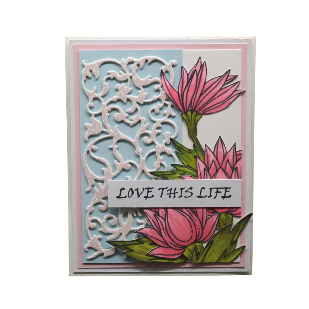  2019 Invitation lace Background Cutting Dies New Mold in 2019 for Card Making - 4000357795514