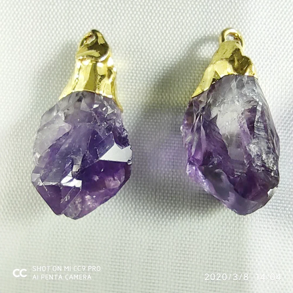 Подвеска-бутон из натурального хрусталя DIY аксессуары для ювелирных изделий