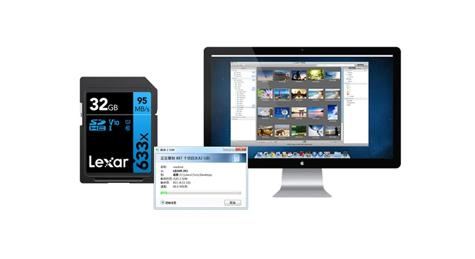Lexar Genuine 95MB/s 633x SD Card 32/64/128/256/512GB  flash card SDHC/SDXC U1U3 Class 10 Memory sd Card  For DSLR HD video card