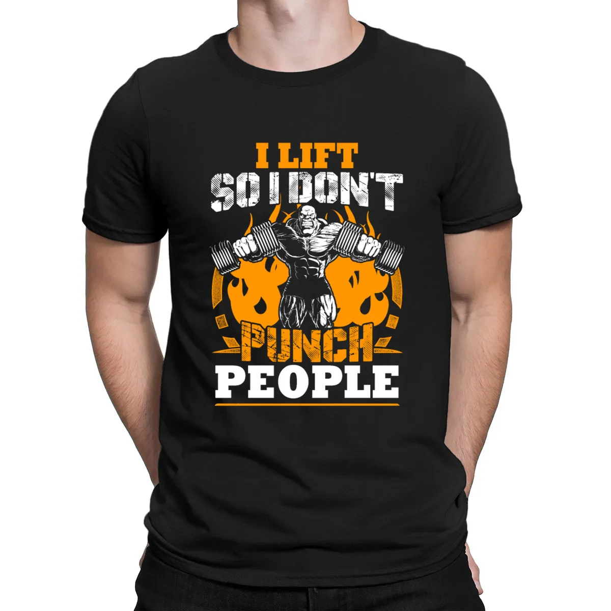 I Lift So I Don't Punch футболки для людей свободные модные стандартные дизайнерские футболки для мужчин Классические летние топы