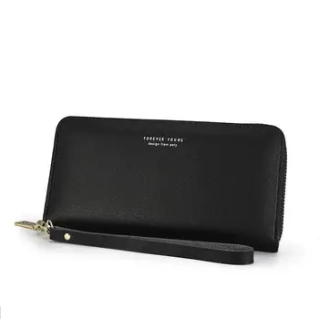 

2020 Hot Sale Purse Zipper Women Long Zip Wallet Phone Bag ID Card Holder Minimalist Wallet Phone High Capacity Pocket